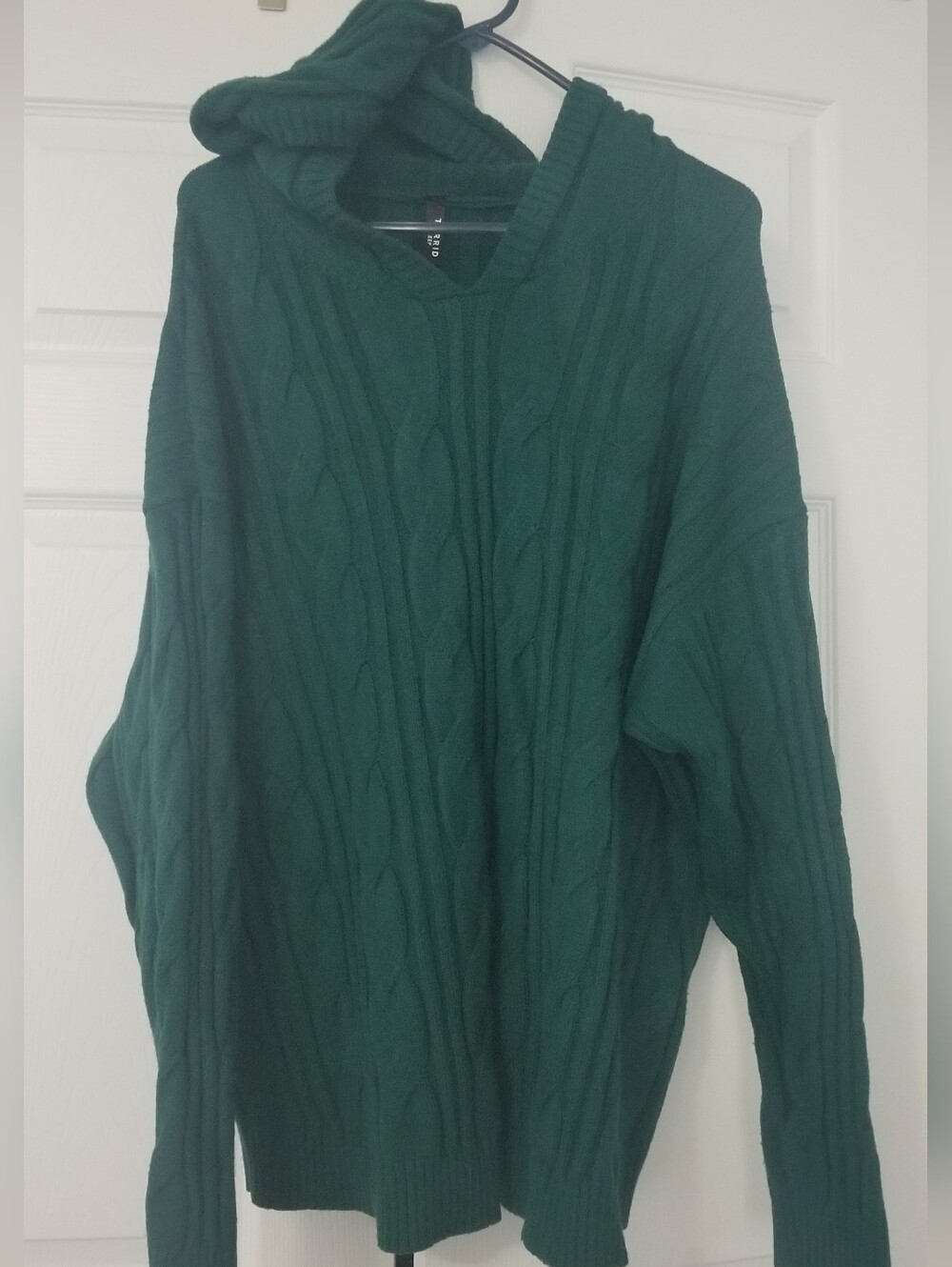 Sz 3 Torrid Forest Green Ribbed Knit Sweater